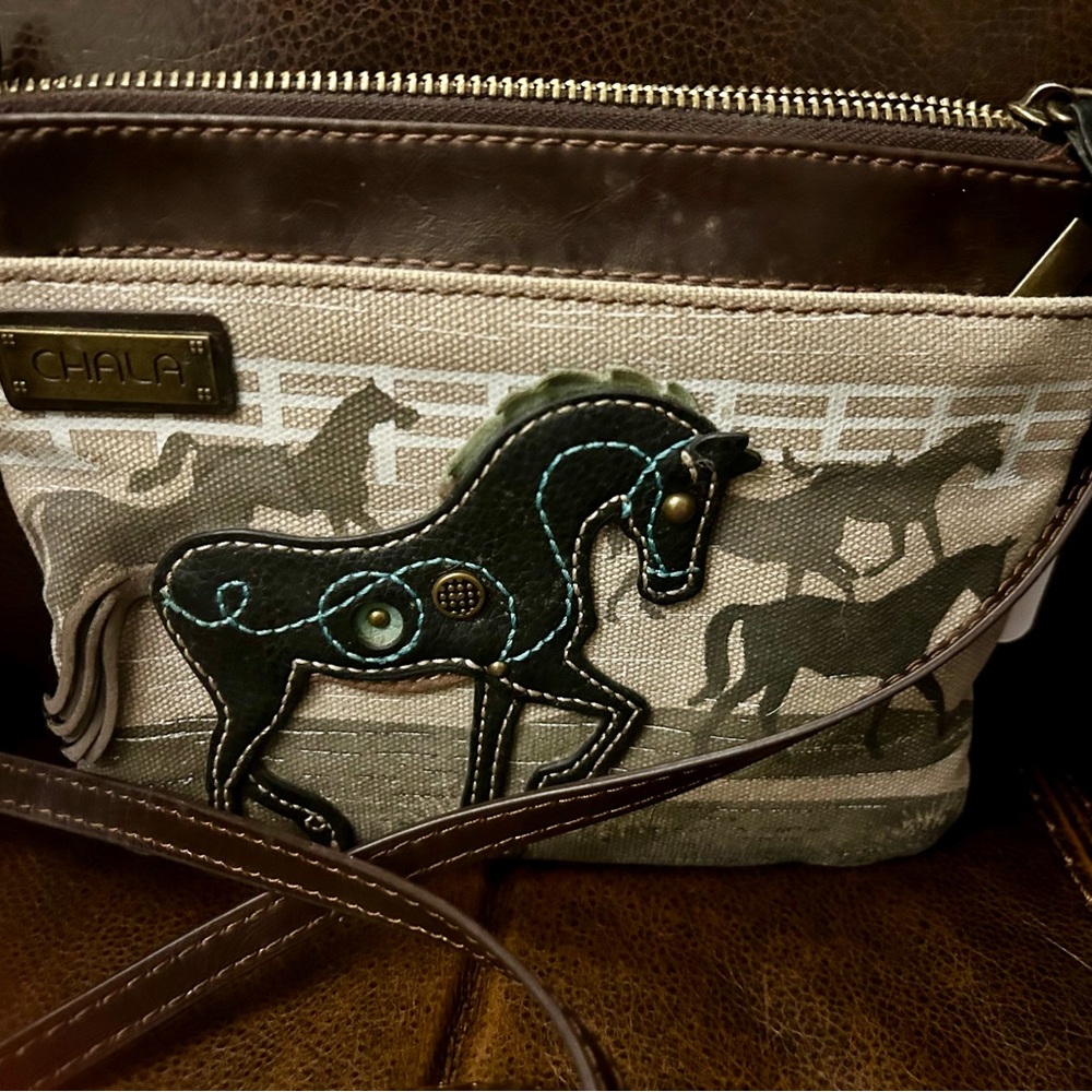 Chala Horse Design Crossbody Bag